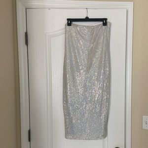 Sparkly strapless dress